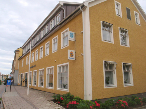 Polisen (Police) Station.